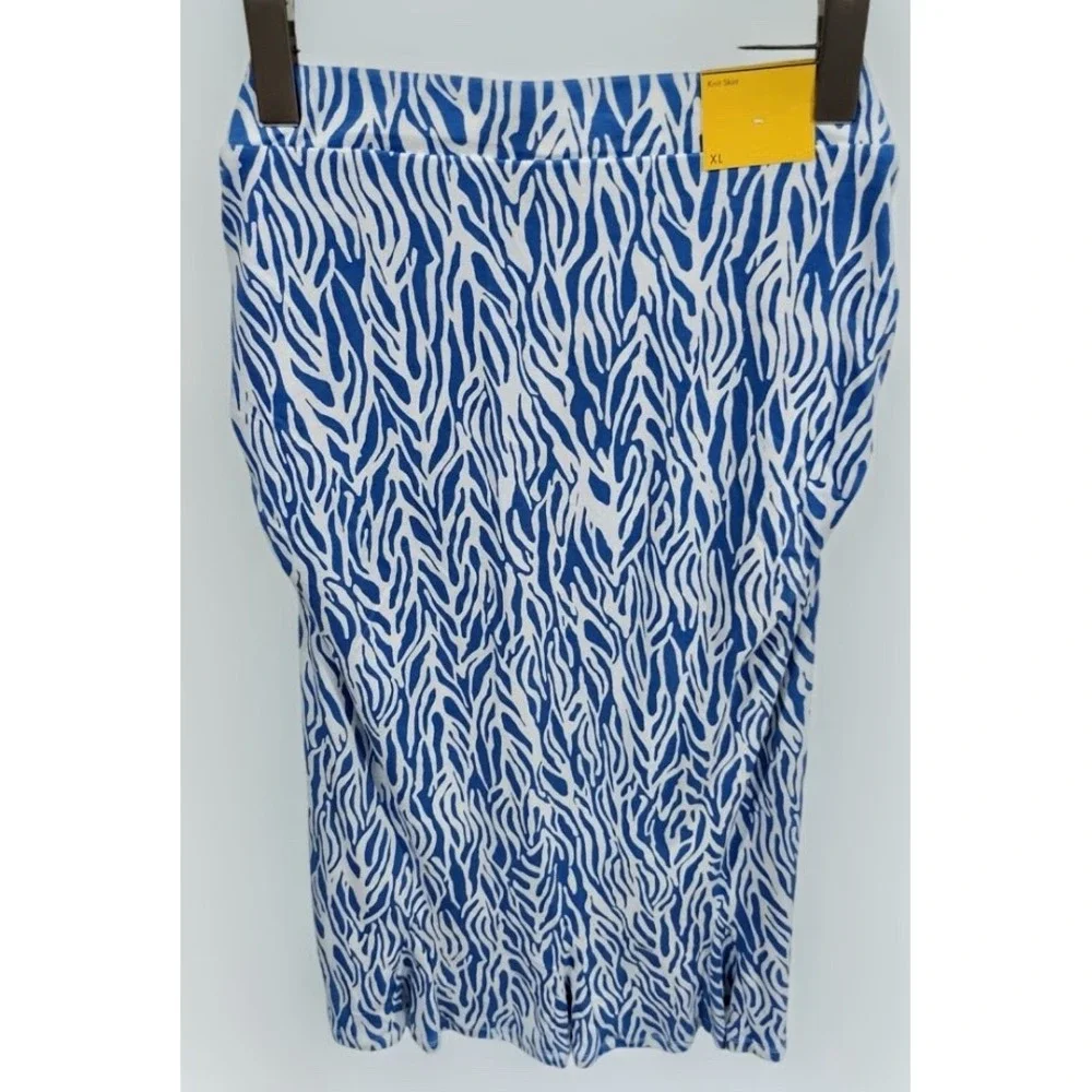 Diane von Furstenberg Target Extra Large Blue Zebra Cami Skirt Set Resort New
